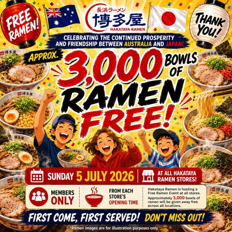 APPROX. 3,000 Bowls of RAMEN FREE!